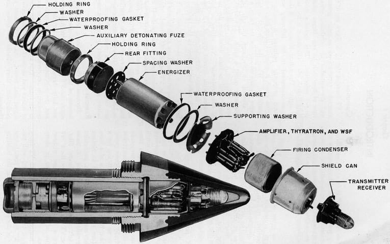 Image detailing the proximity fuze