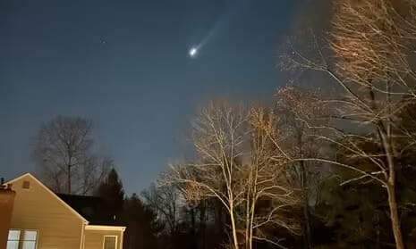 New Jersey - Drone Sighting in the sky over a home and trees.